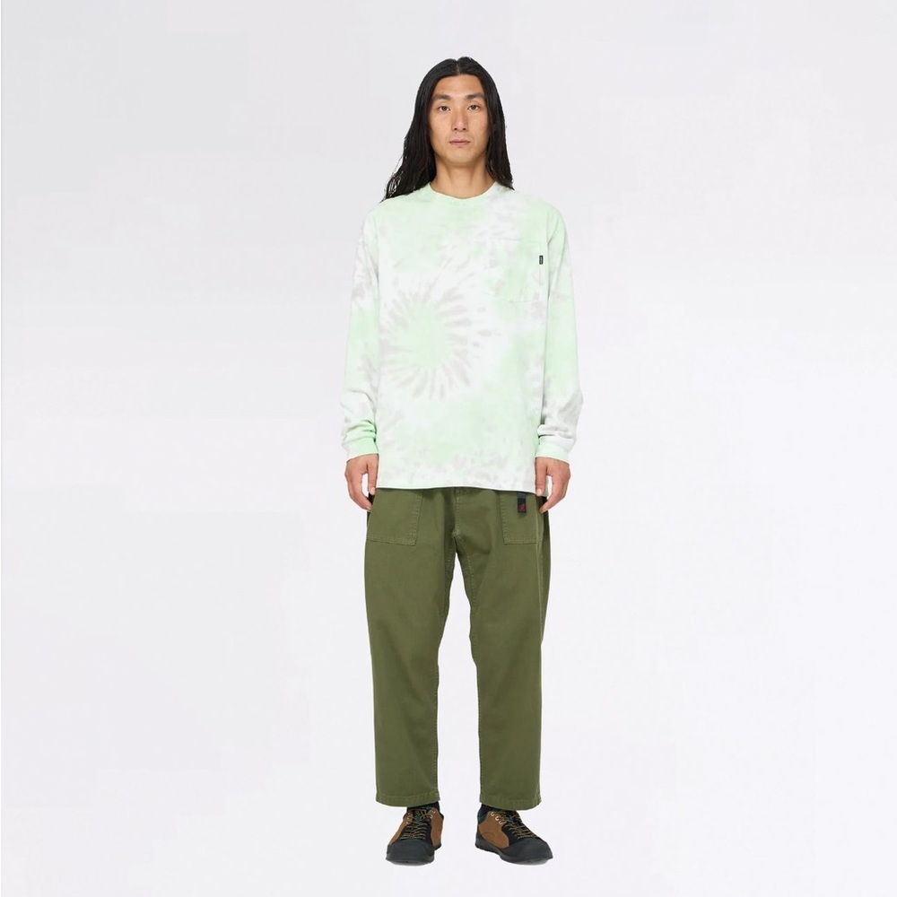 Gramicci Long Sleeve Green Tye Dye Pocket